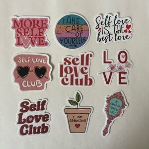 Self Love Club Sticker Pack